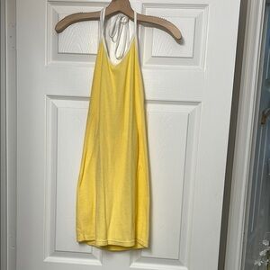 Yellow Halter Mini Dress